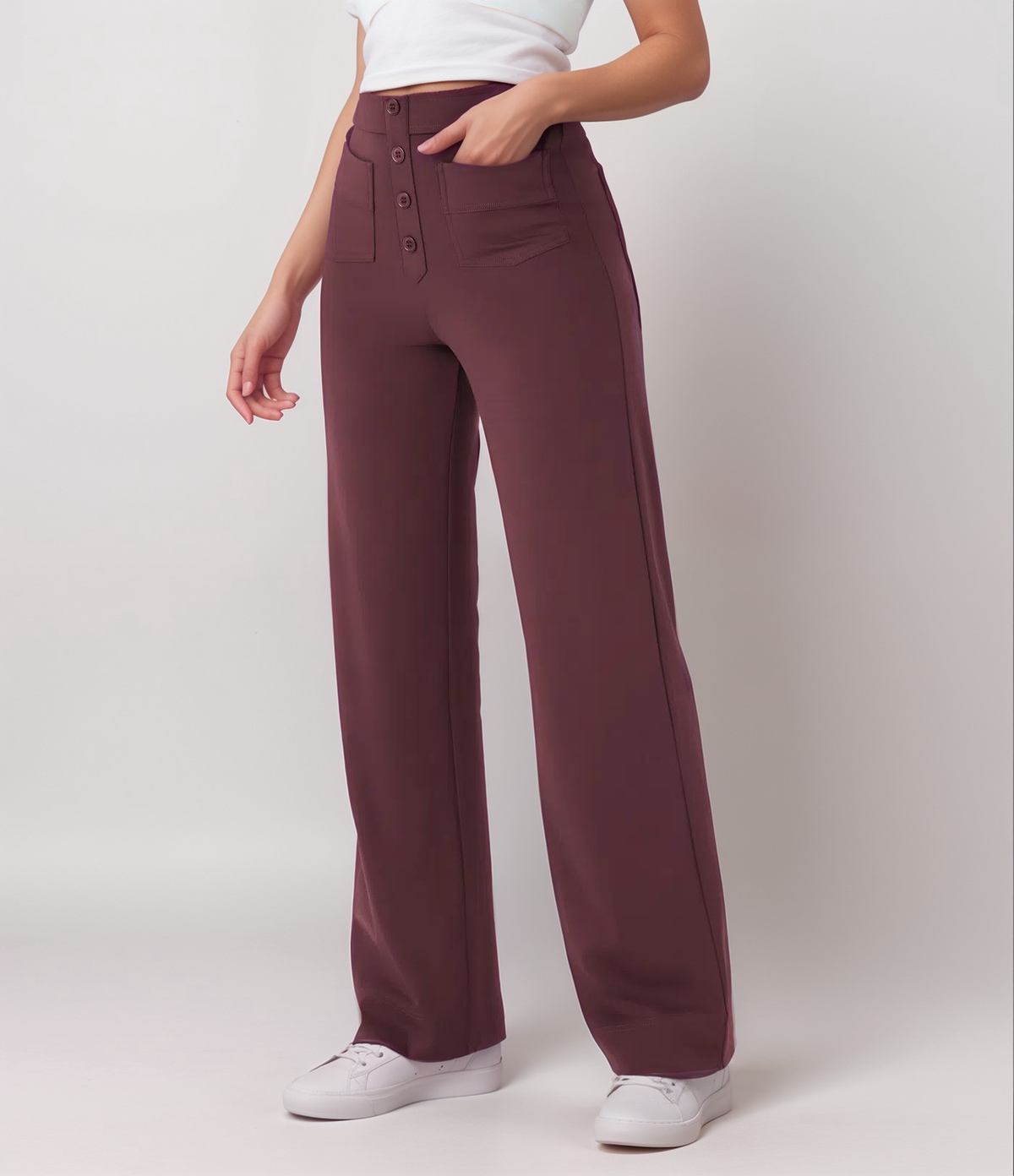 Chloé – Pantalon Stretch Taille Haute pour Femme