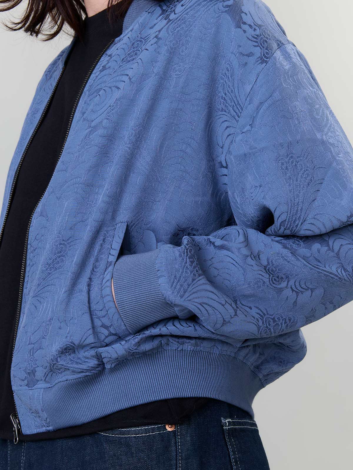 Lene – Veste Réversible Zen Indigo/Bleu