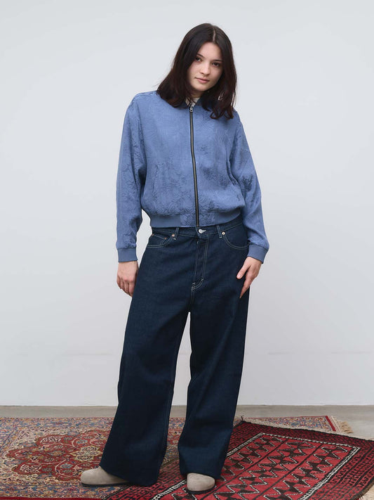 Lene – Veste Réversible Zen Indigo/Bleu