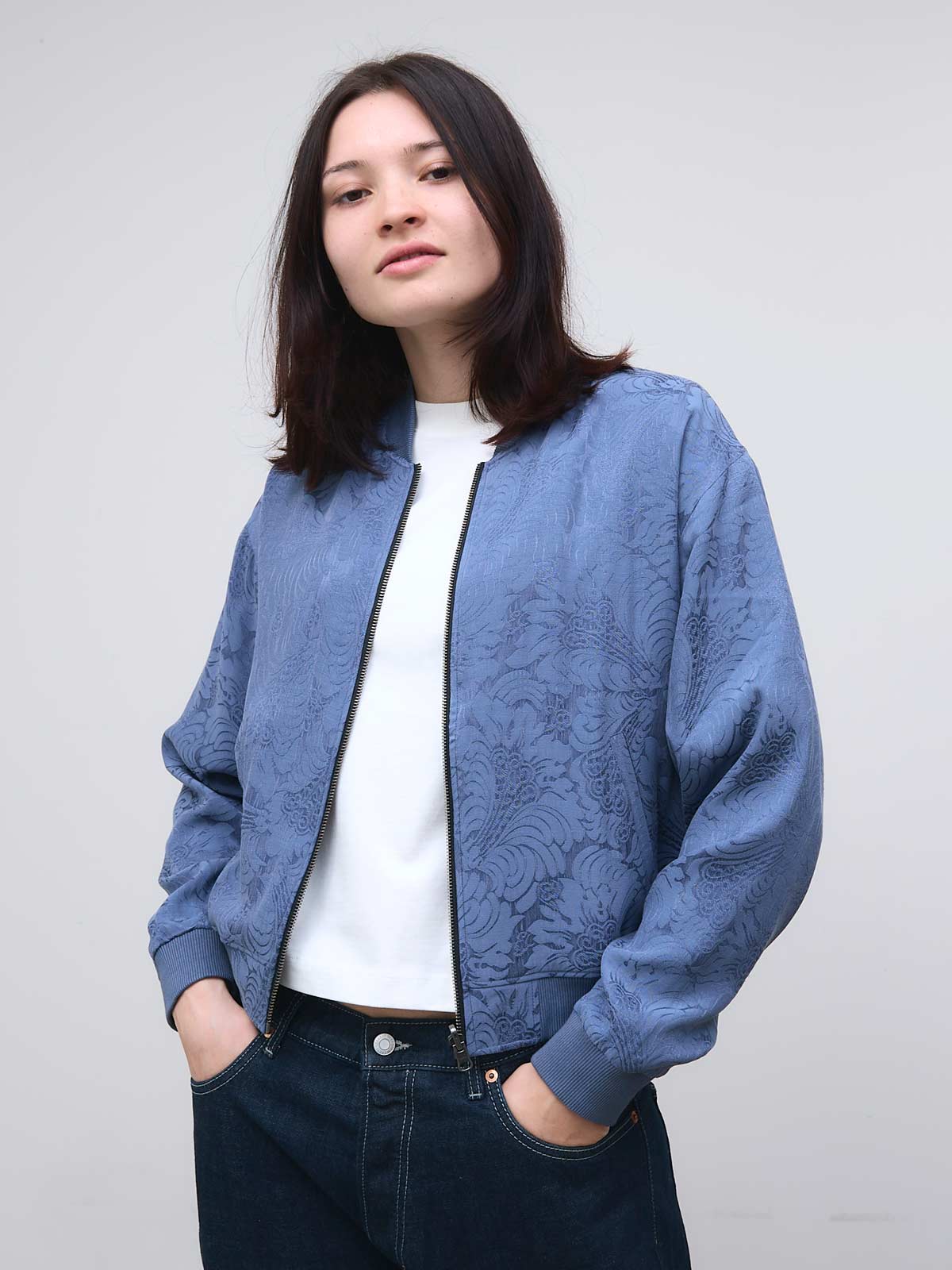Lene – Veste Réversible Zen Indigo/Bleu