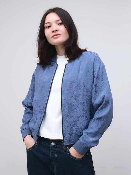 Lene – Veste Réversible Zen Indigo/Bleu