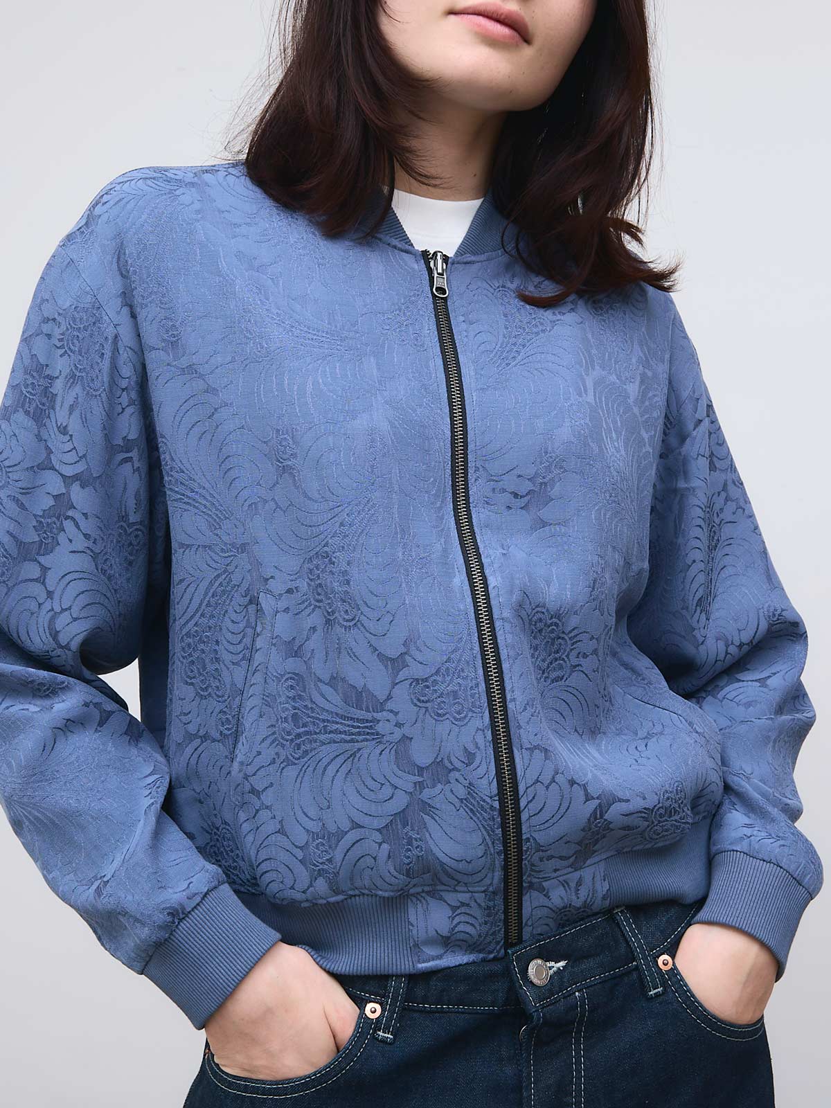 Lene – Veste Réversible Zen Indigo/Bleu
