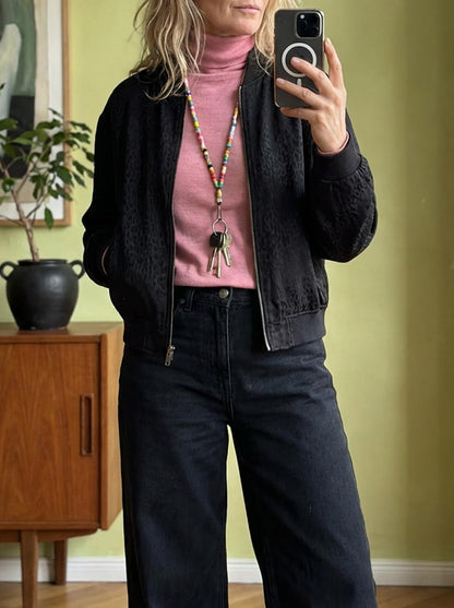Suzanne – Veste Réversible Léopard & Olive