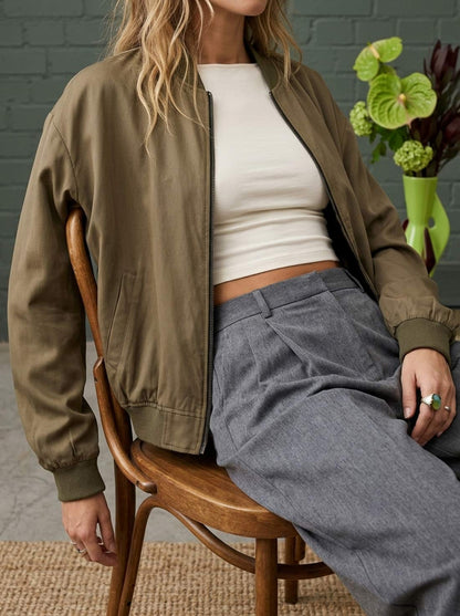 Suzanne – Veste Réversible Léopard & Olive