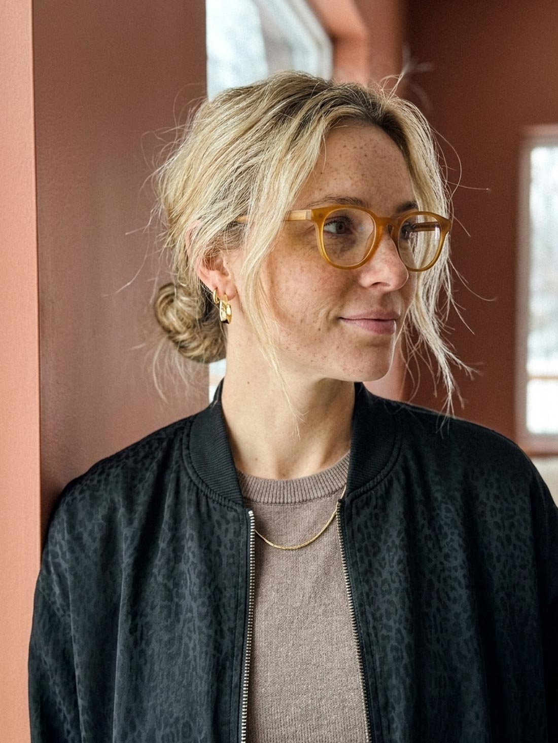 Suzanne – Veste Réversible Léopard & Olive