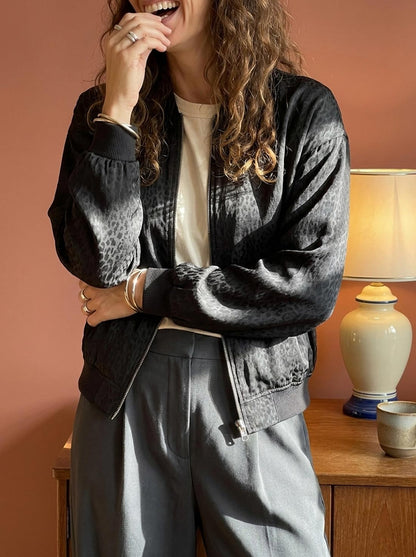 Suzanne – Veste Réversible Léopard & Olive