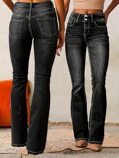 Émeline – Pantalon Flare Taille Haute pour Femme