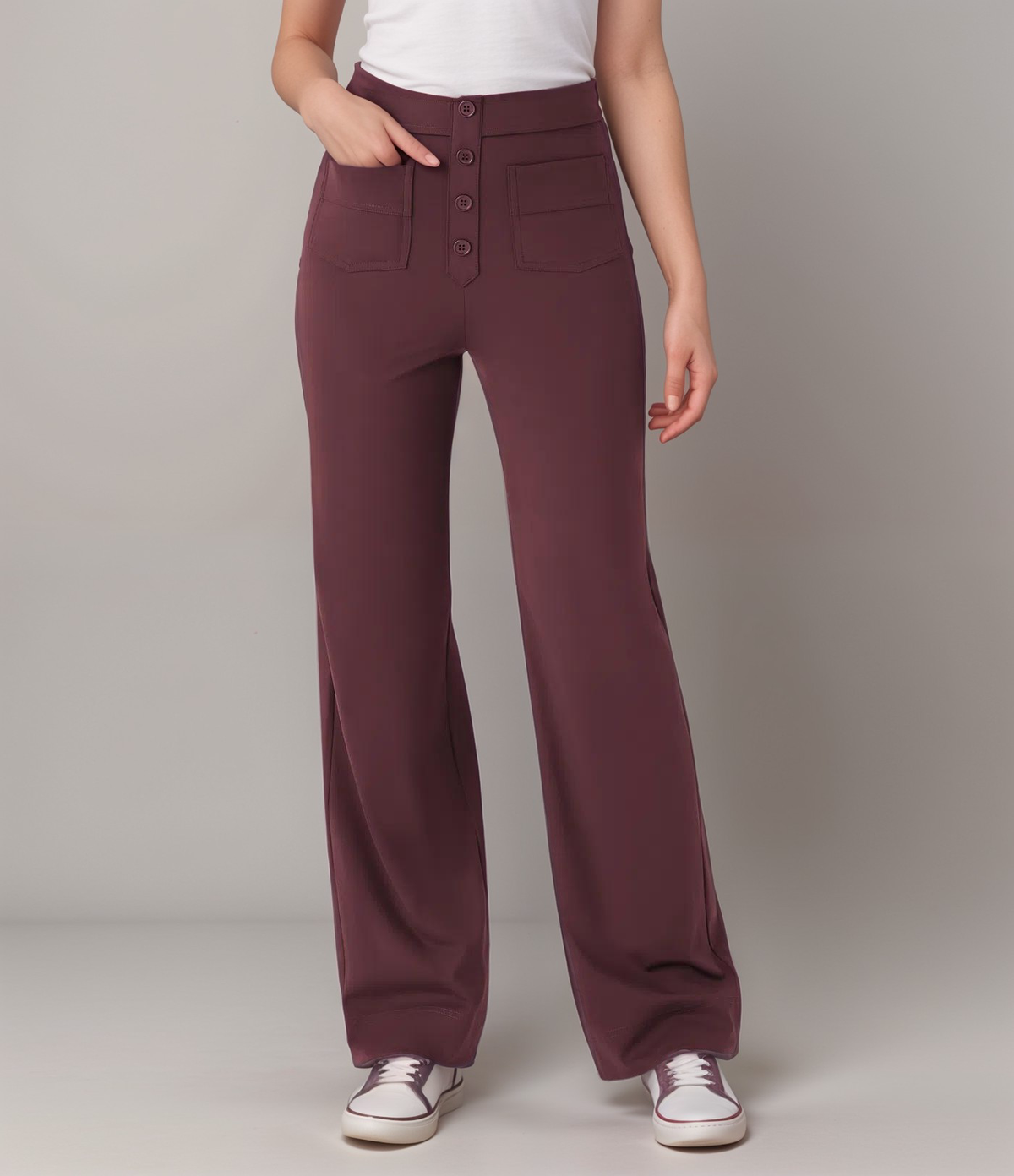 Chloé – Pantalon Stretch Taille Haute pour Femme
