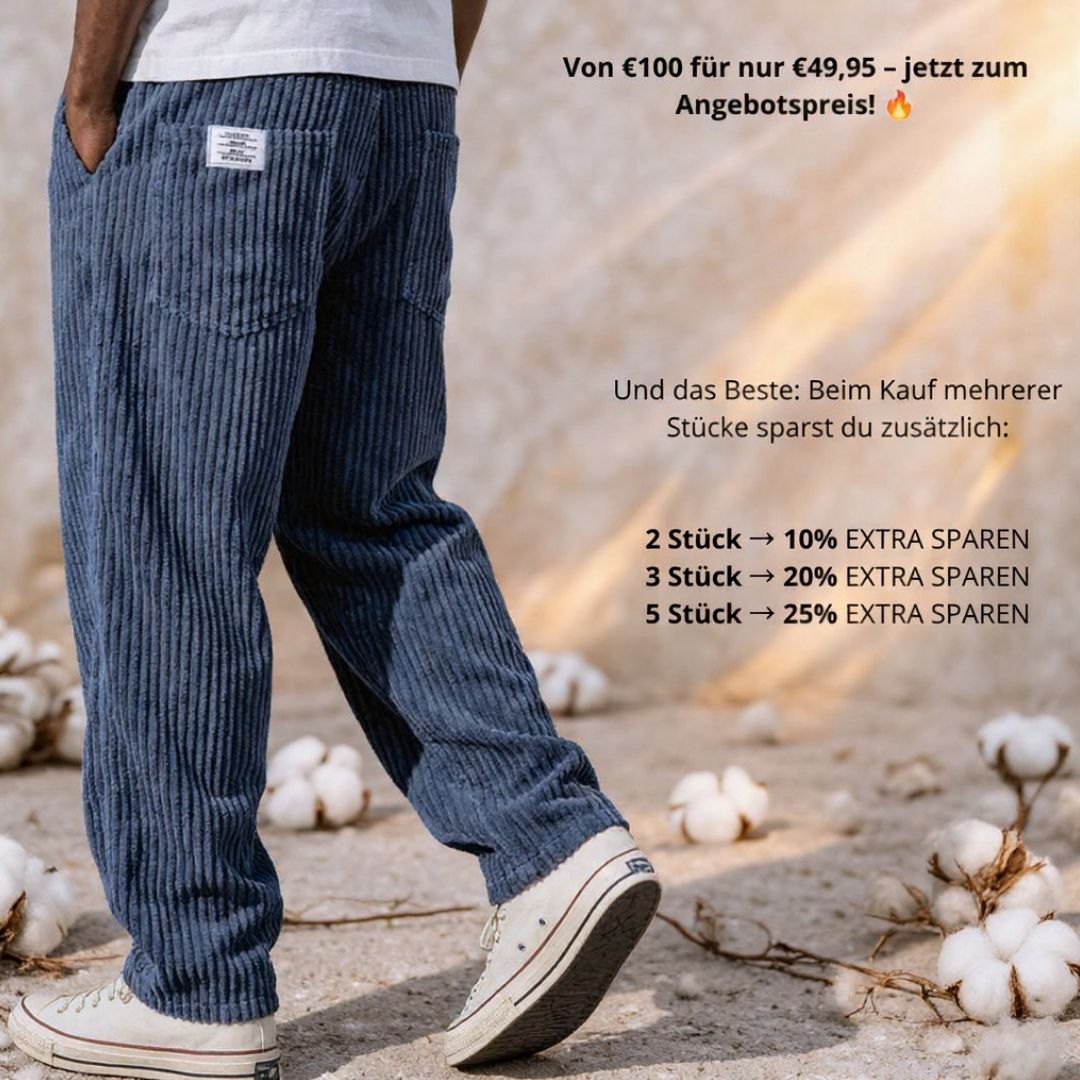 Marcus – Pantalon en Velours Côtelé pour Homme