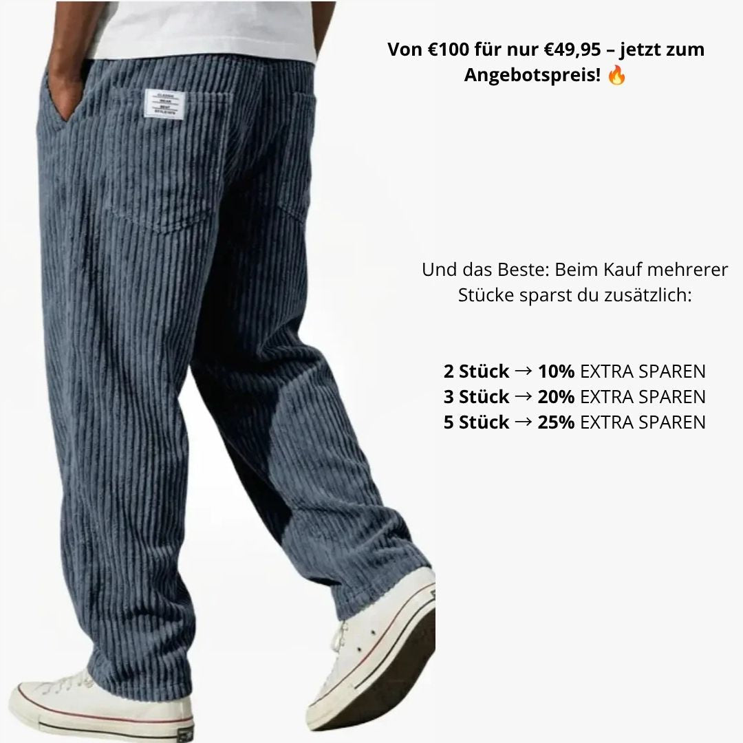 Marcus – Pantalon en Velours Côtelé pour Homme