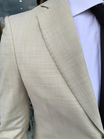 Gerard – Costume complet micro-carreaux, modèle Call S 17, coupe slim Milano, veste blazer en tissu léger