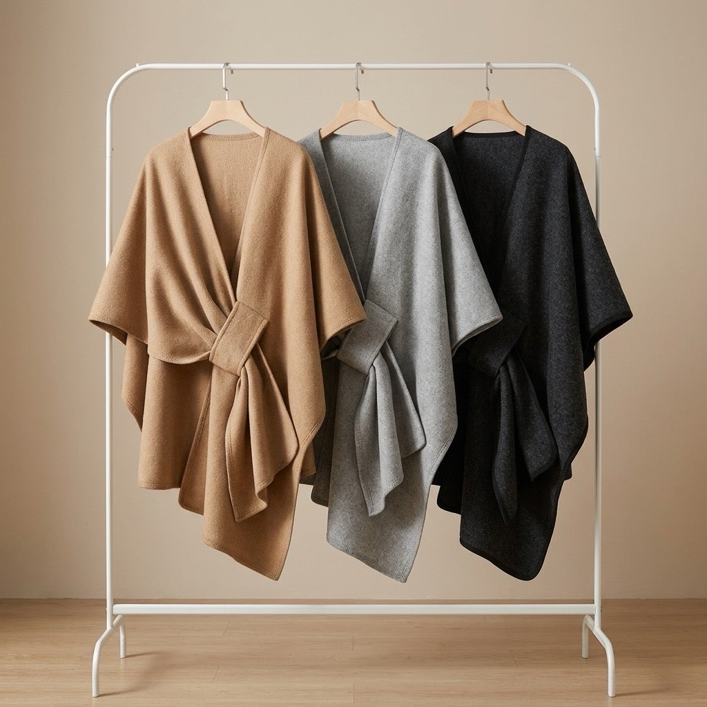 Langer – Poncho Écharpe Élégant et Douillet