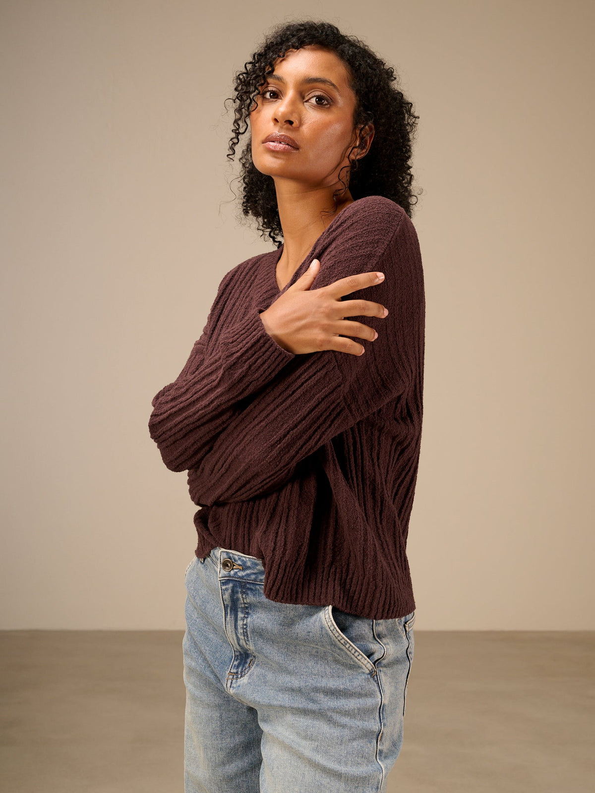 Camille – Pull à Col V