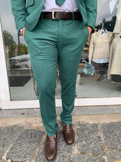 Gerard – Costume complet micro-carreaux, modèle Call S 17, coupe slim Milano, veste blazer en tissu léger