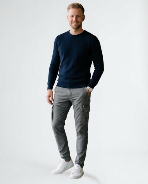 Raphaël – Pantalon Cargo Stretch Premium pour Homme