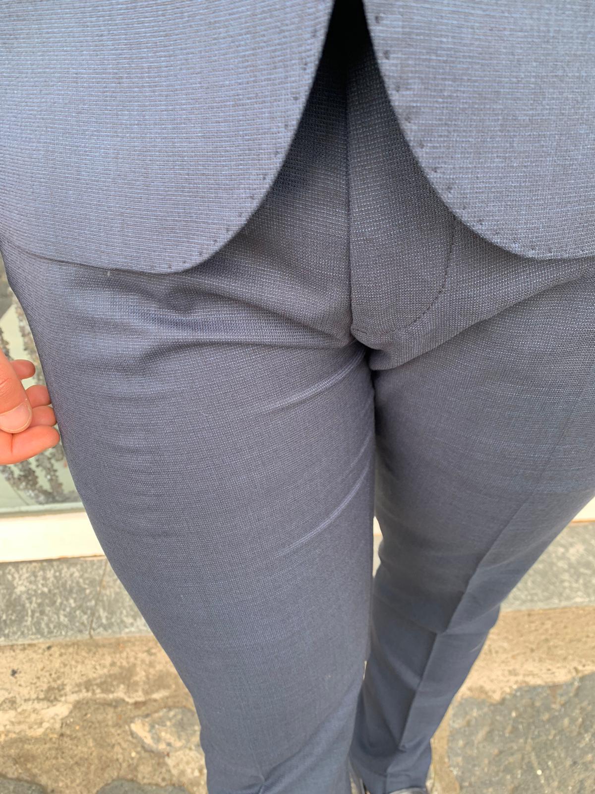 Gerard – Costume complet micro-carreaux, modèle Call S 17, coupe slim Milano, veste blazer en tissu léger