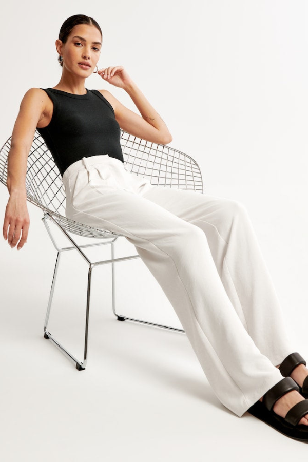 Margaux – Pantalon Tailleur Wide-Leg pour Femme