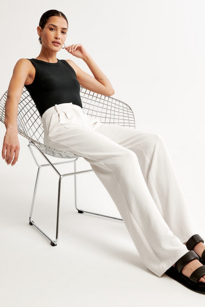 Margaux – Pantalon Tailleur Wide-Leg pour Femme