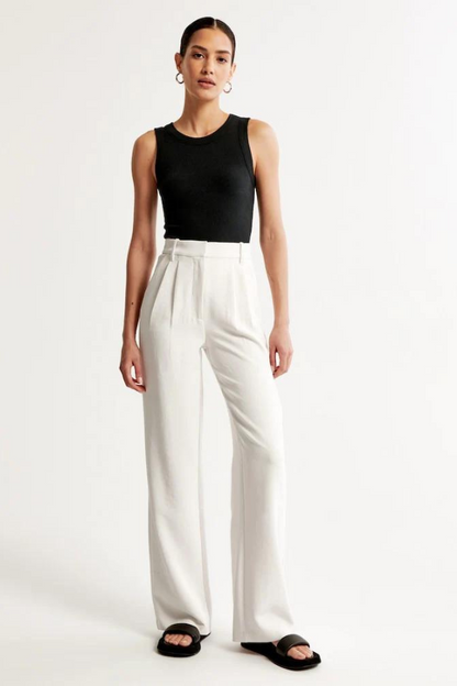 Margaux – Pantalon Tailleur Wide-Leg pour Femme