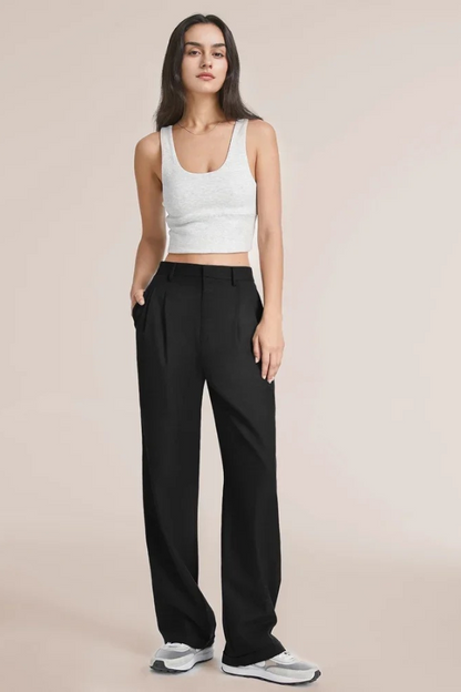 Margaux – Pantalon Tailleur Wide-Leg pour Femme