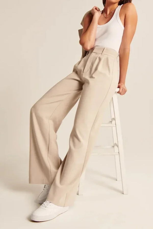 Margaux – Pantalon Tailleur Wide-Leg pour Femme