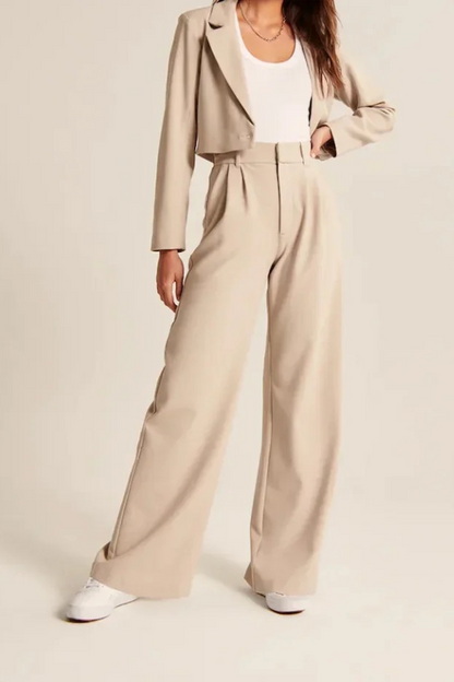 Margaux – Pantalon Tailleur Wide-Leg pour Femme