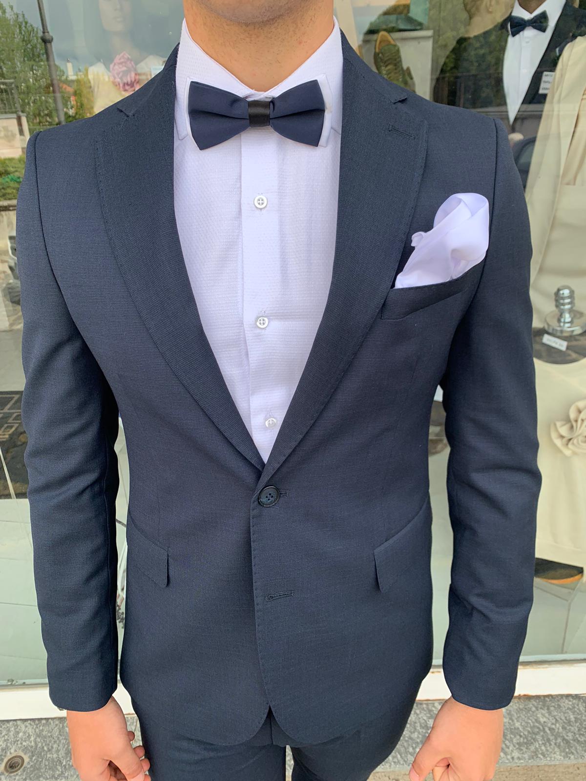Gerard – Costume complet micro-carreaux, modèle Call S 17, coupe slim Milano, veste blazer en tissu léger