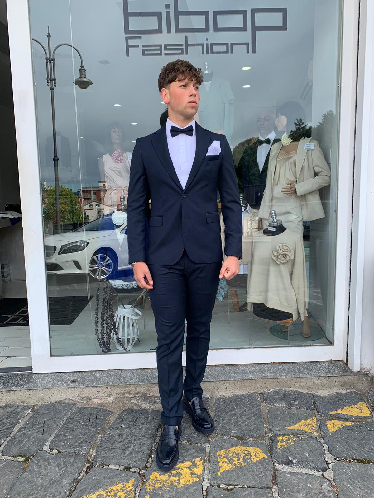 Gerard – Costume complet micro-carreaux, modèle Call S 17, coupe slim Milano, veste blazer en tissu léger