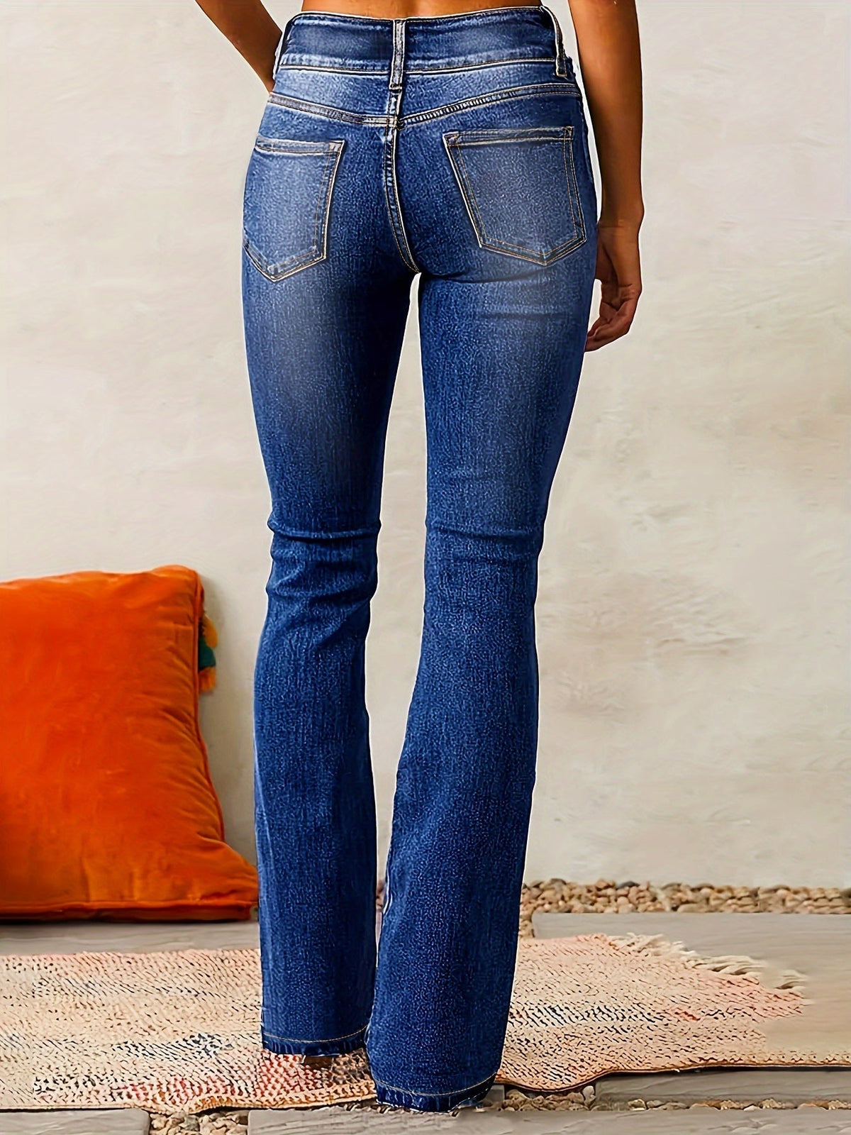 Émeline – Pantalon Flare Taille Haute pour Femme