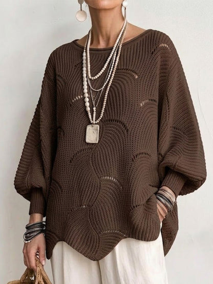 Simone - Pull Bondar En Maille Avec Motif De Vagues Ajourées