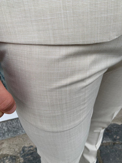 Gerard – Costume complet micro-carreaux, modèle Call S 17, coupe slim Milano, veste blazer en tissu léger