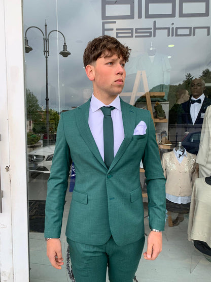 Gerard – Costume complet micro-carreaux, modèle Call S 17, coupe slim Milano, veste blazer en tissu léger