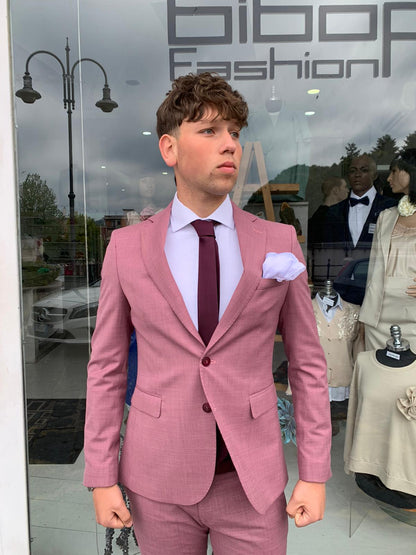Gerard – Costume complet micro-carreaux, modèle Call S 17, coupe slim Milano, veste blazer en tissu léger
